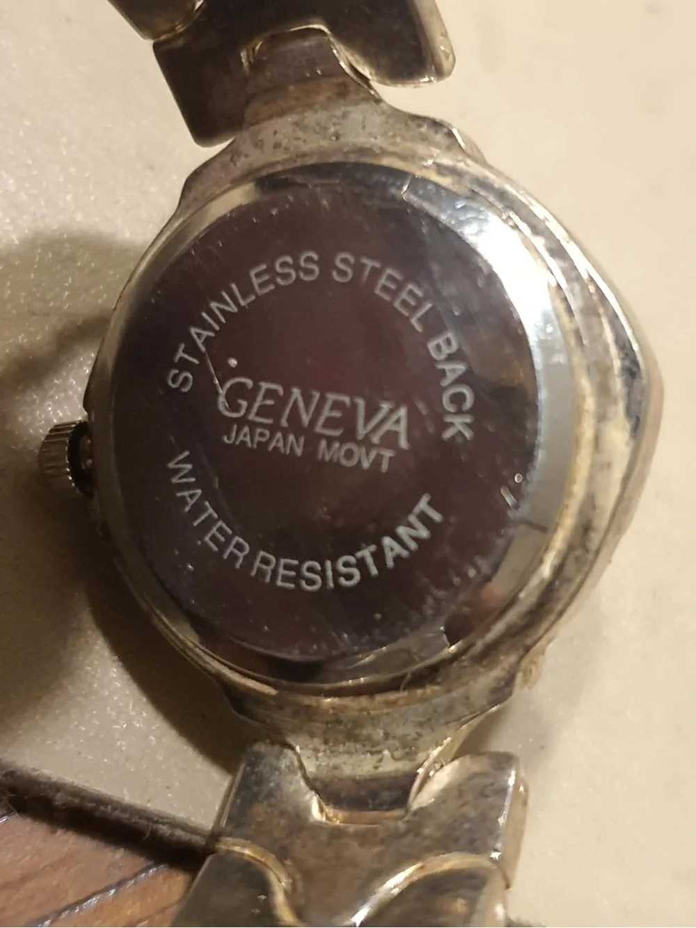 🦋10/$20🦋 Geneva Silver/White Accented  Stainless Steel Women's Watch
